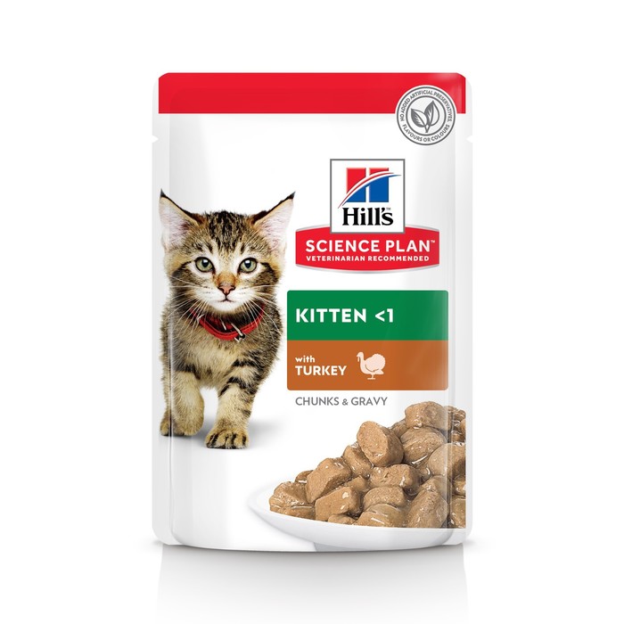 

Влажный корм Hill's SP для котят, индейка в соусе, 85 г