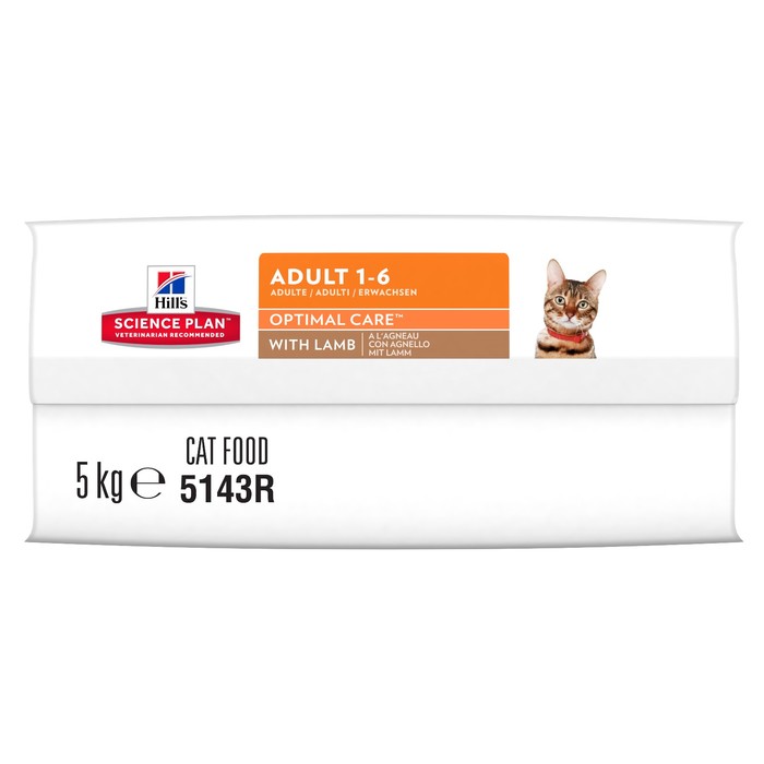 Сухой корм Hill's Cat lamb для кошек, баранина, 5 кг