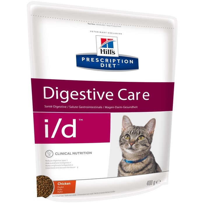 Сухой корм Hill's Cat i/d для кошек, лечение ЖКТ, 400 г