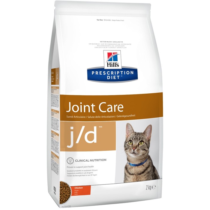 Сухой корм Hill's Cat j/d для кошек, лечение суставов, 2 кг