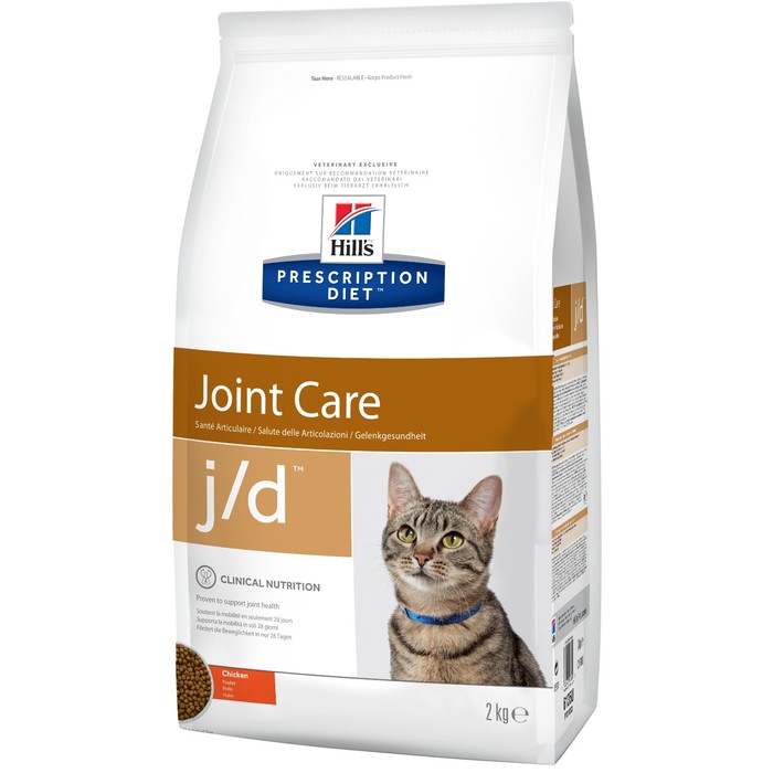 Сухой корм Hill's Cat j/d для кошек, лечение суставов, 2 кг