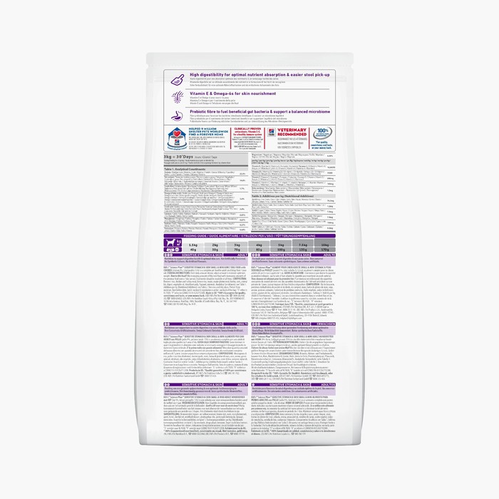 Сухой корм Hill's Dog small mini sensitive stomach & skin для собак, поддержка ЖКТ и кожи, 3 кг