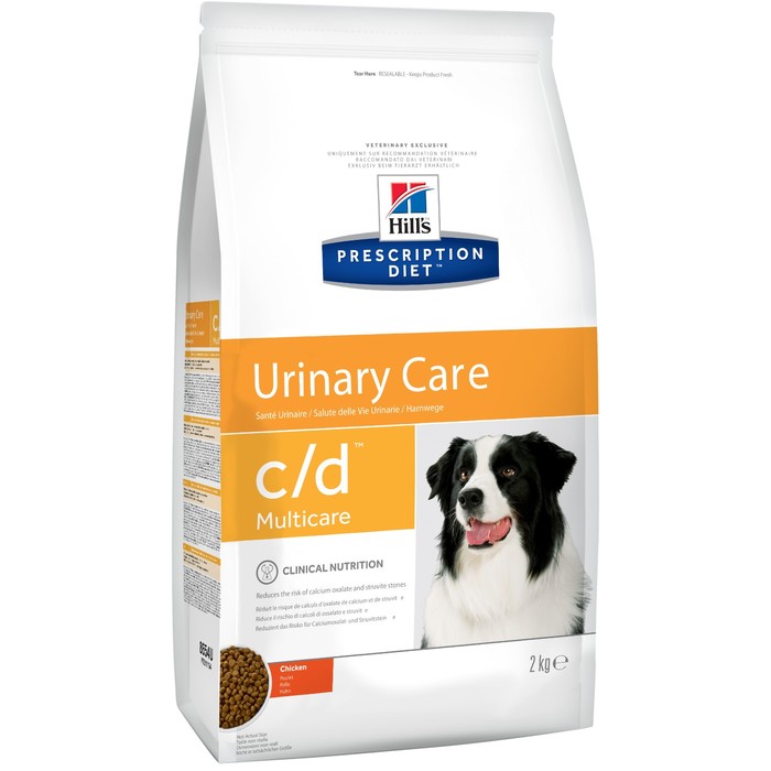 Сухой корм Hill's Dog c/d для собак, профилактика струвитов, 2 кг
