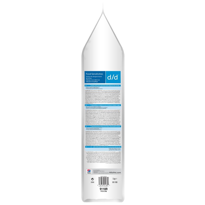 Сухой корм Hill's Dog d/d для собак, лечение аллергии, утка/рис, 5 кг