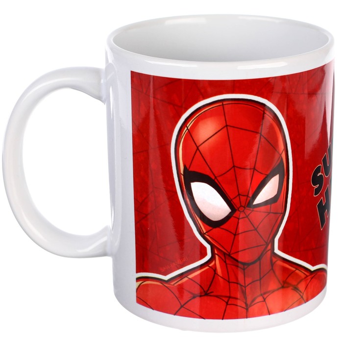Кружка сублимация, 350 мл Super Hero, Человек-паук кружка super hero человек паук 350 мл