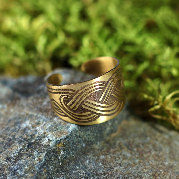 Перстень "Родник" латунь