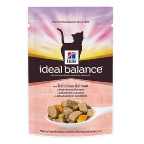 

Влажный корм Hill's IB Cat для кошек, с аппетитным лососем, пауч, 85 г