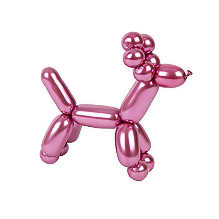 Шар для моделирования 260, Хром, набор 100 шт., розовый Q