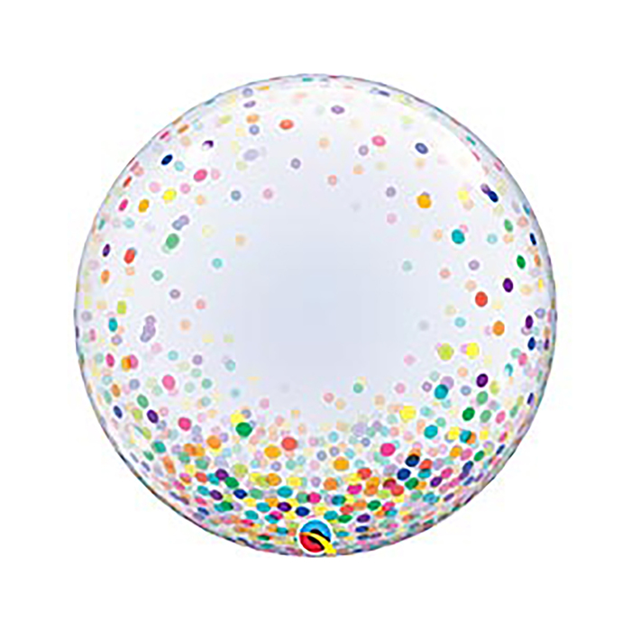 Шар фольгированный 24" " Разноцветное конфетти", круг
