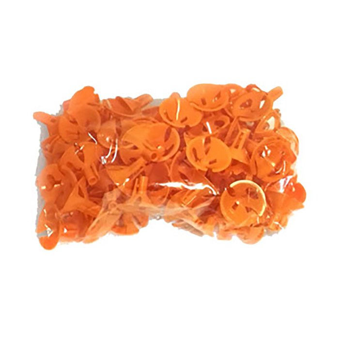 Держатель для шаров, универсальный, набор 100 шт., отверстие 0,7 см, d=3,9 см, цвет оранжевый