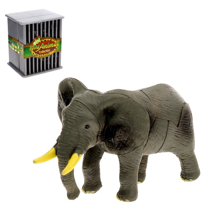 3D пазл "Дикие животные-2", 4 вида, МИКС