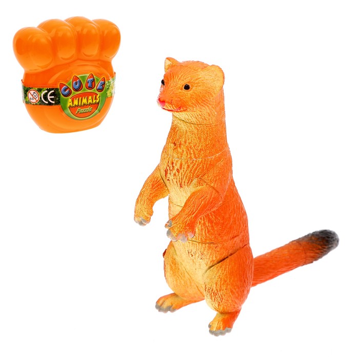 3D пазл "Лесные животные", 4 вида, МИКС