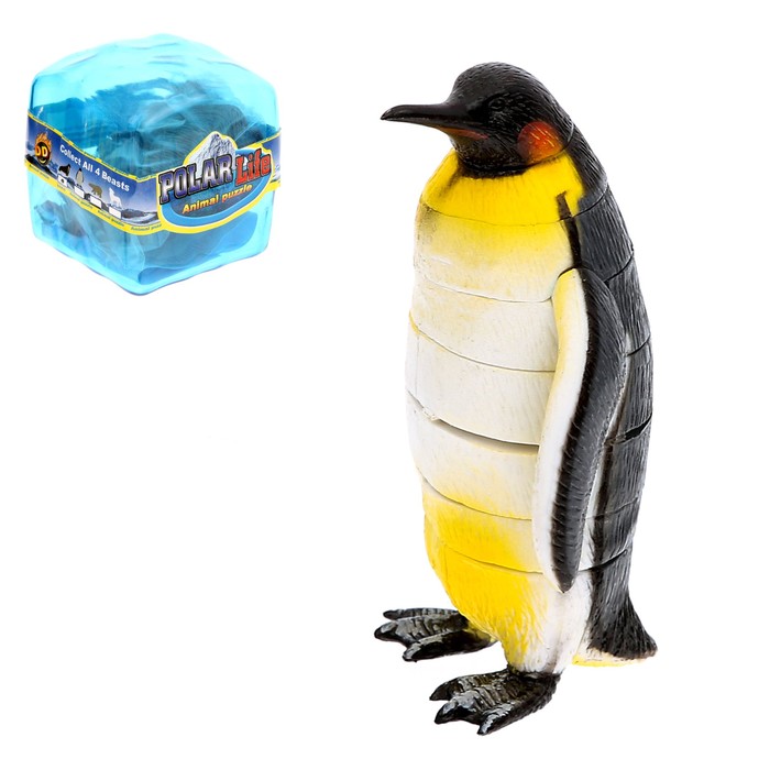 3D пазл "Полярные обитатели", 4 вида, МИКС