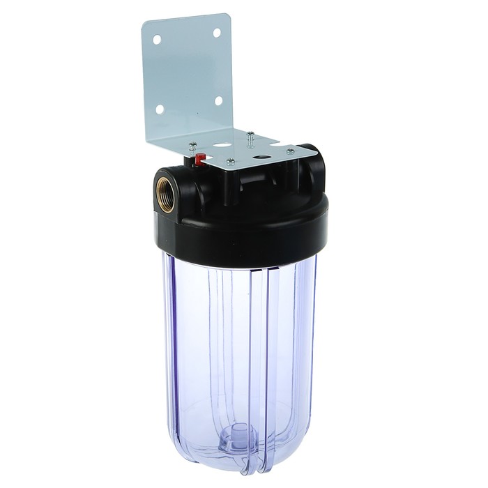 Корпус для фильтра 1" 10BB, ABS+PP, внутренняя резьба, без картриджа, прозрачный