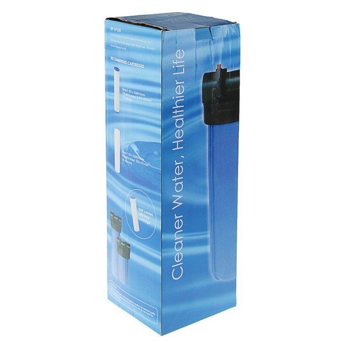 Корпус для фильтра 1" 20BB, PP, внутренняя резьба, без картриджа, синий