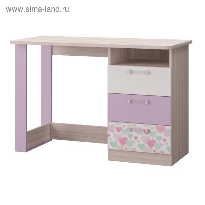 

Стол письменный Адель, 1240х600х807, Ясень светлый/Белый