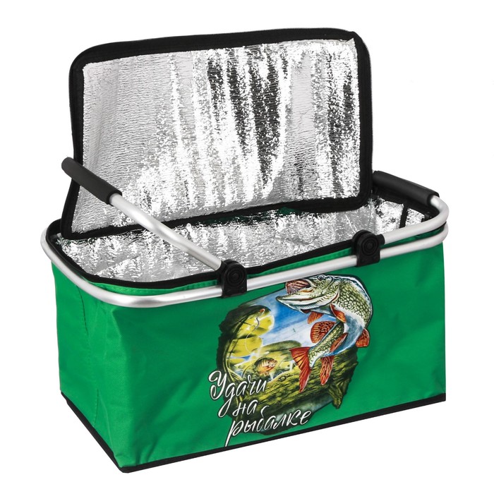 Термосумка "Удачи на рыбалке", 30 л