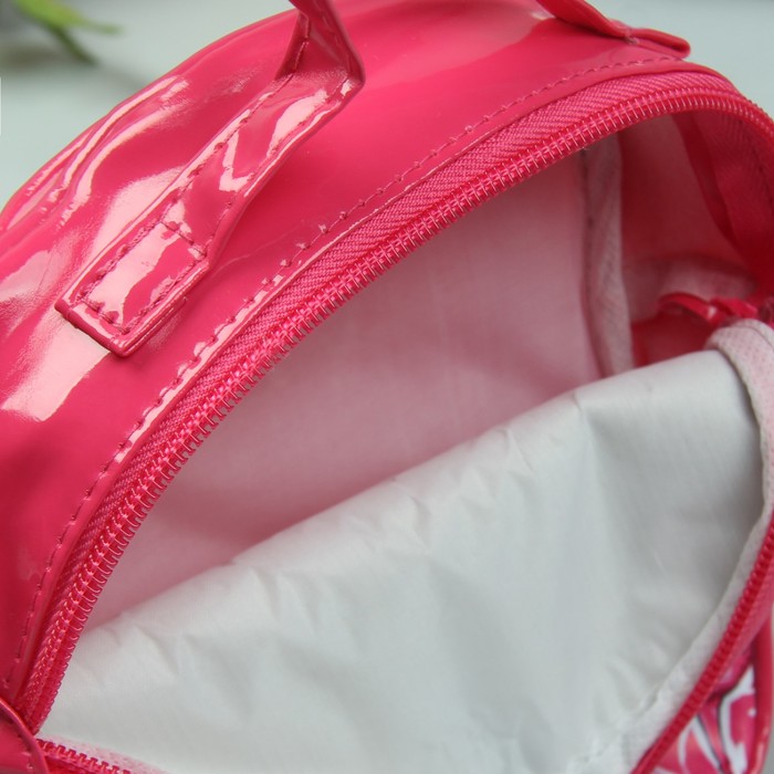 Сумка детская "Фламинго и тропики", отдел на молнии, регулируемый ремень, цвет малиновый