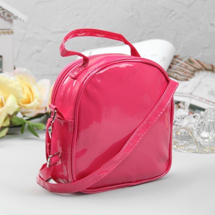 Сумка детская "Совушка", отдел на молнии, регулируемый ремень, цвет малиновый