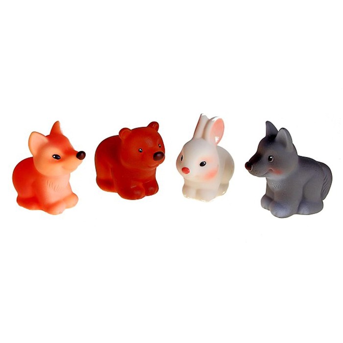 Набор резиновых игрушек "Лесные звери"