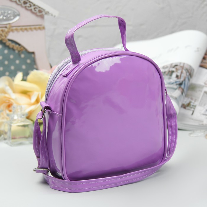 Сумка детская "Единороги", отдел на молнии, регулируемый ремень, цвет сиреневый