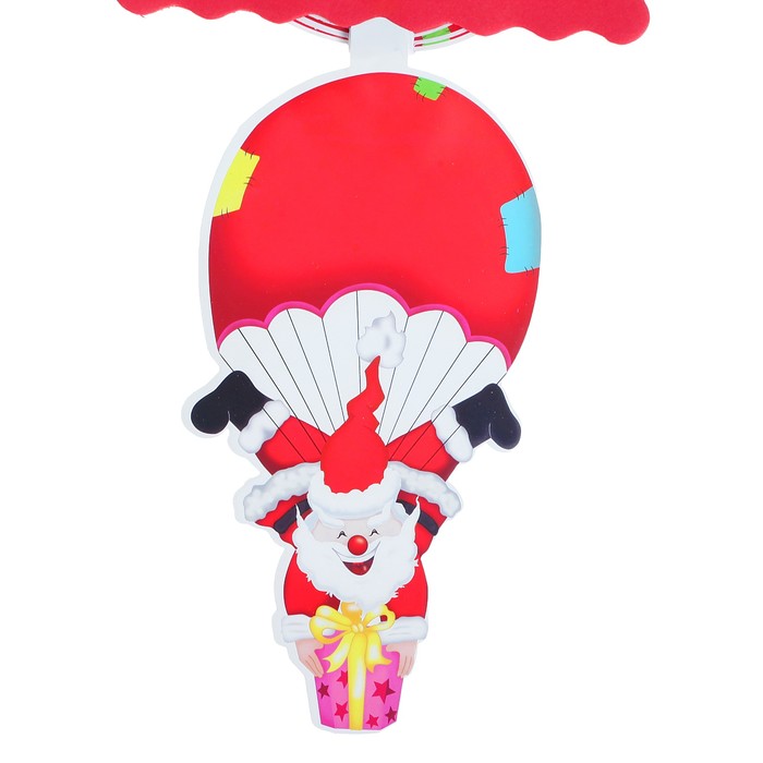 Гирлянда новогодняя "Дед Мороз на шаре"