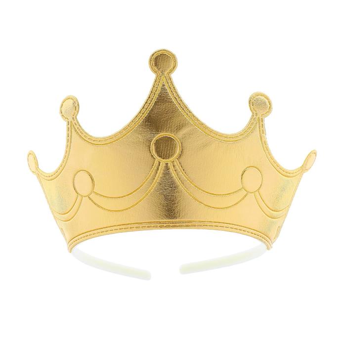 Карнавальная корона «Царевна», на ободке, цвет золотой золотая корона на ободке 12347