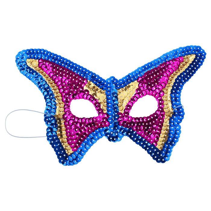 Карнавальная маска «Бабочка», с пайетками