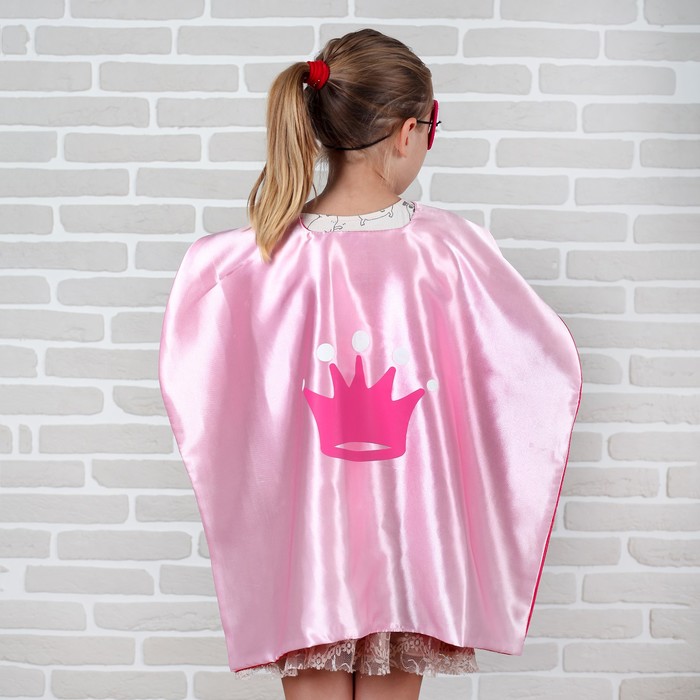 Карнавальный набор "Корона" 2 предмета: двухсторонняя накидка, маска