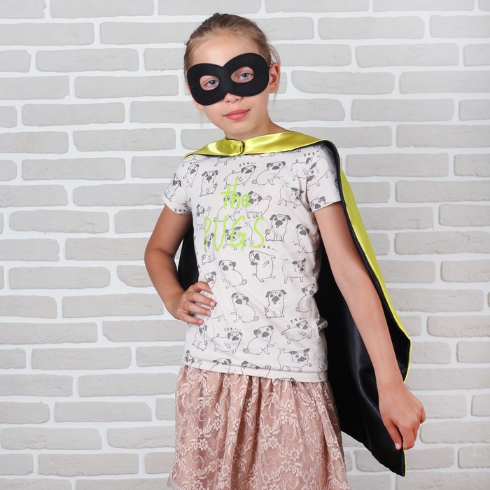 Карнавальный набор "Тайна" 2 предмета: двухсторонняя накидка, маска