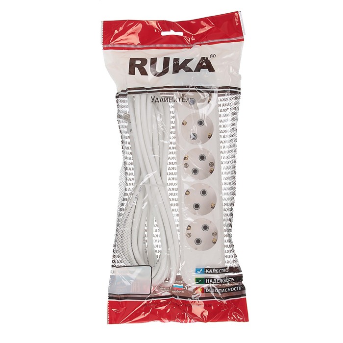 Удлинитель RUKA, 5 розеток, 5 м, 16 А, с з/к, 32.74.523.0405,