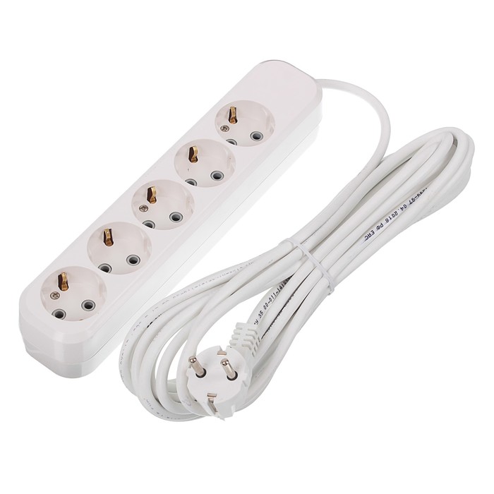 Удлинитель RUKA, 5 розеток, 7 м, 16 А, с з/к, 32.74.523.0407,