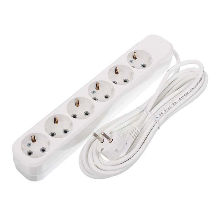 Удлинитель RUKA, 6 розеток, 5 м, 16 А, с з/к, 32.74.623.0405,