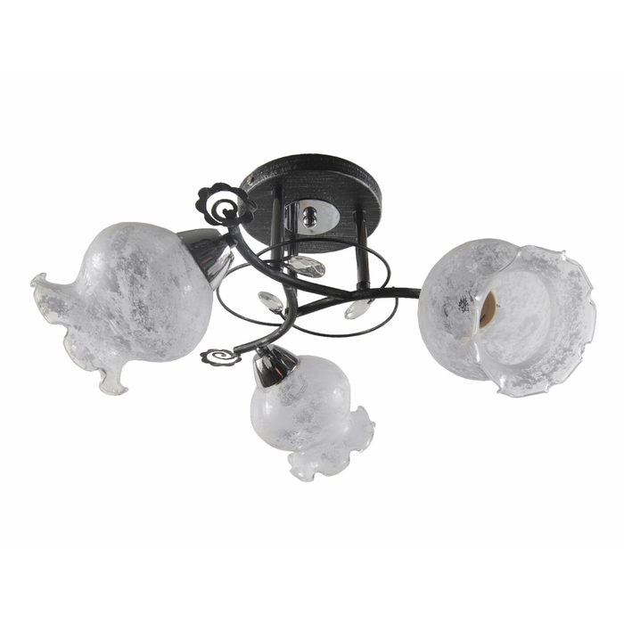 Люстра "Каскад" 3x60Вт E27 черный