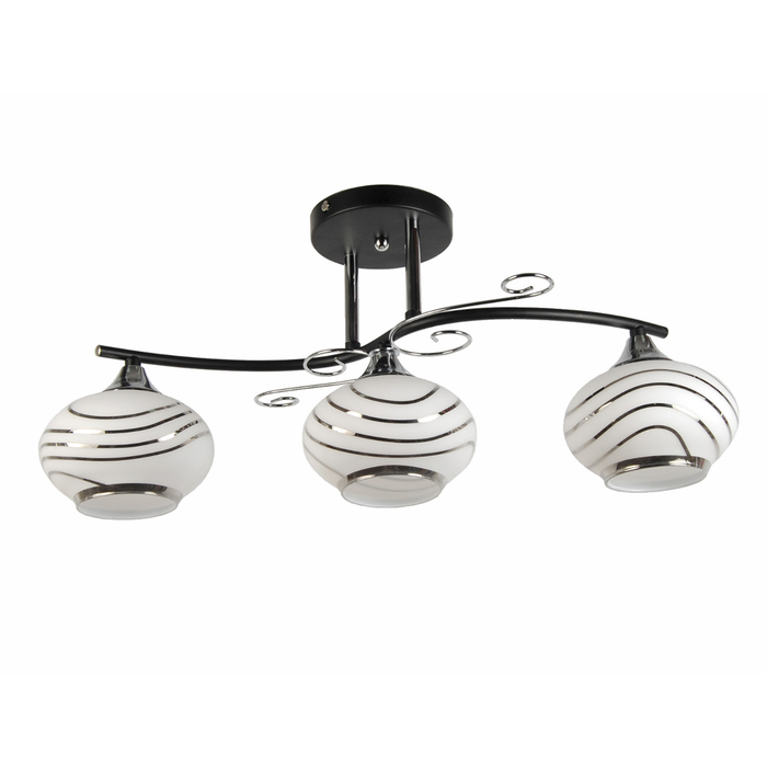 Люстра "Каскад" 3x60Вт E14 черный