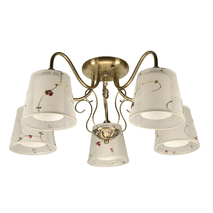 Люстра "Каскад" 5x60Вт E14 бронза