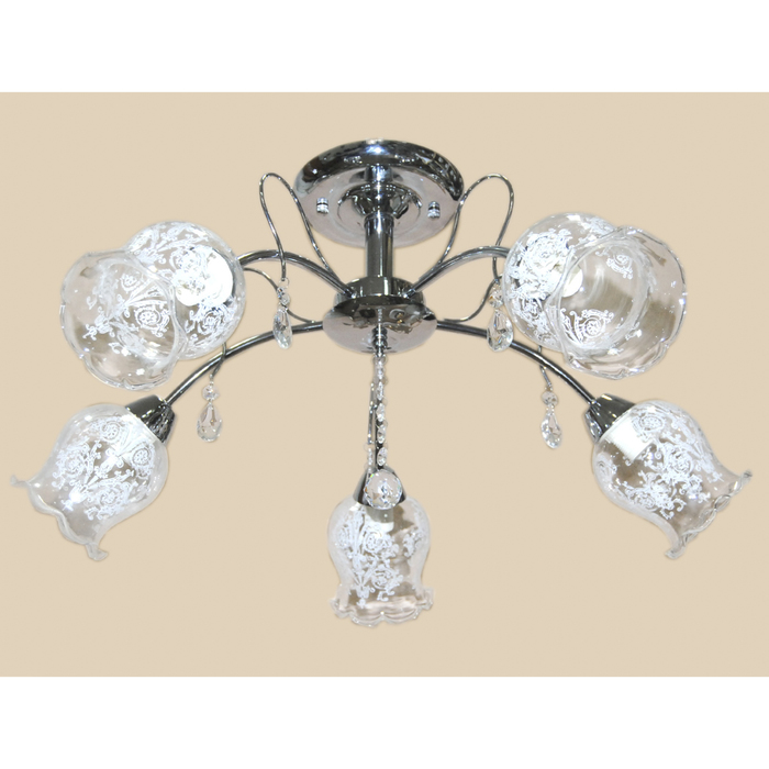 Люстра "Каскад" 5x60Вт E14 хром