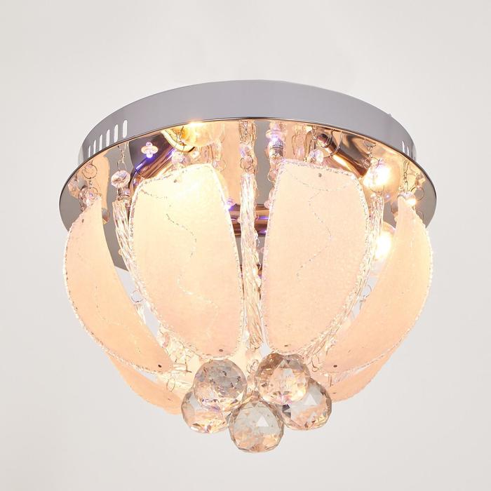 Люстра без пульта ДУ "Галактика" 3x60Вт E14 хром d.30см.