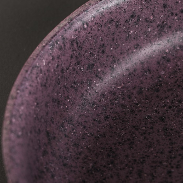 Сковорода 24 см "Скат. Индукция", стеклянная крышка, цвет сиреневый