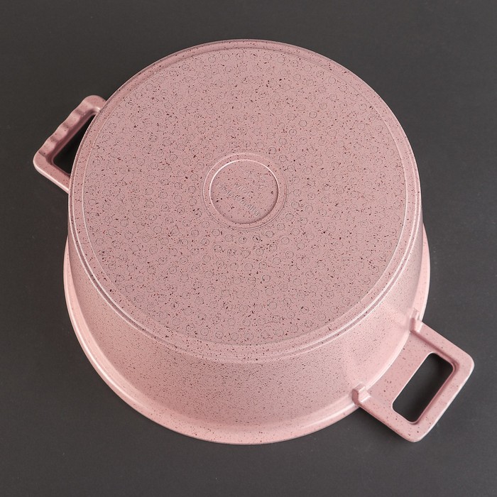 Набор посуды "Пинк", 4 предмета: кастрюли 8/6 л, сковорода 30х4,5 см, ковш 2 л 18х9,5 см, набор приборов 6 шт