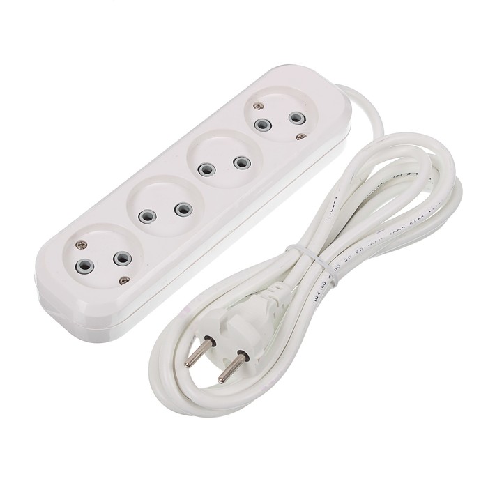 Удлинитель RUKA, 4 розетки, 3 м, 10 А, без з/к, 32.74.420.0403,