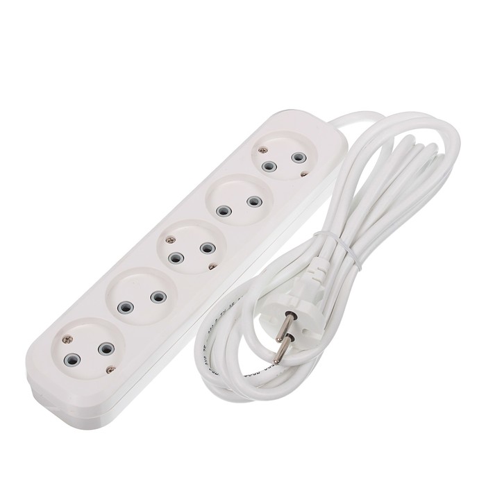 Удлинитель RUKA, 5 розеток, 3 м, 10 А, без з/к, 32.74.520.0403,