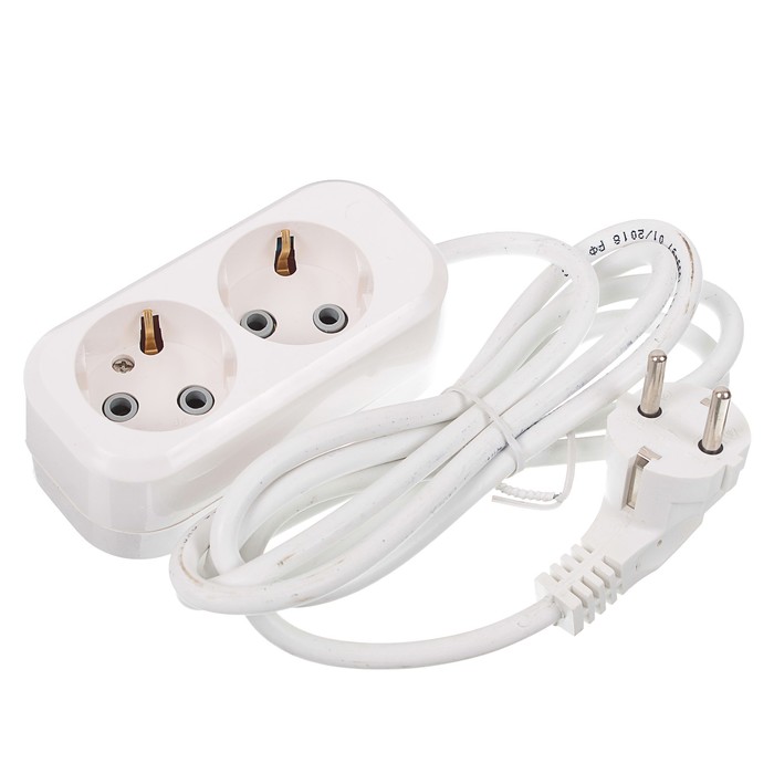 Удлинитель RUKA, 2 розетки, 2 м, 16 А, с з/к, 32.74.223.0402,