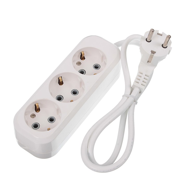 Удлинитель RUKA, 3 розетки, 1 м, 16 А, с з/к, 32.74.323.0401,