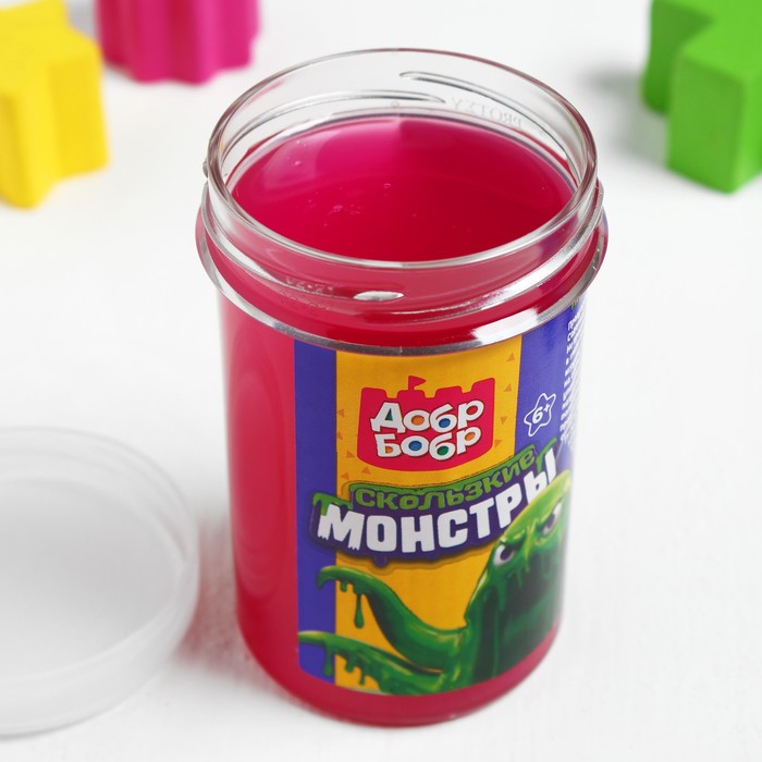 Слизь для рук с игрушкой, 200 мл, розовая