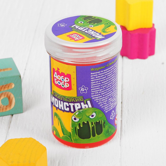 Слизь для рук с игрушкой, 200 мл, красная