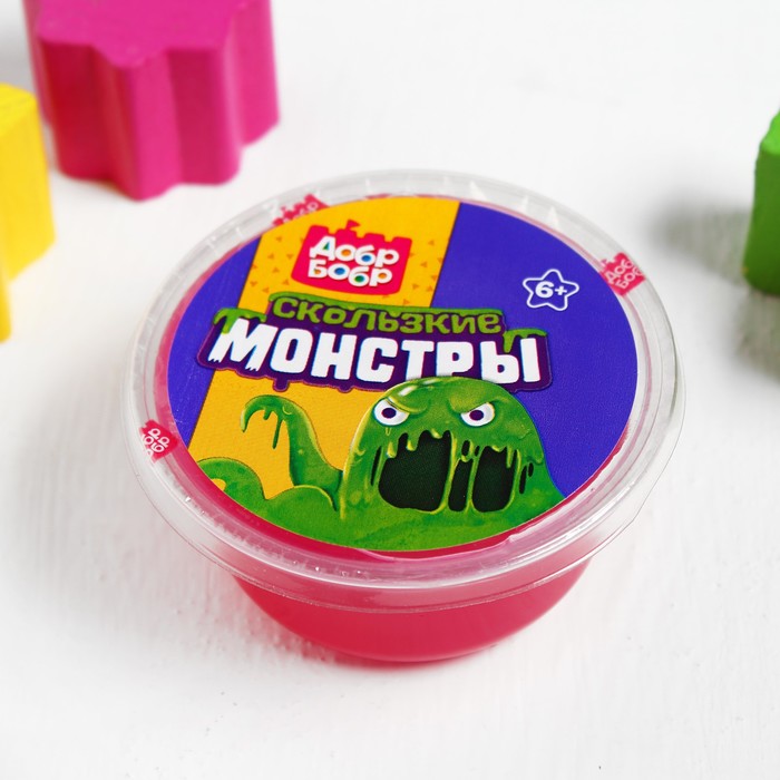 Слизь для рук, 80 мл, розовая