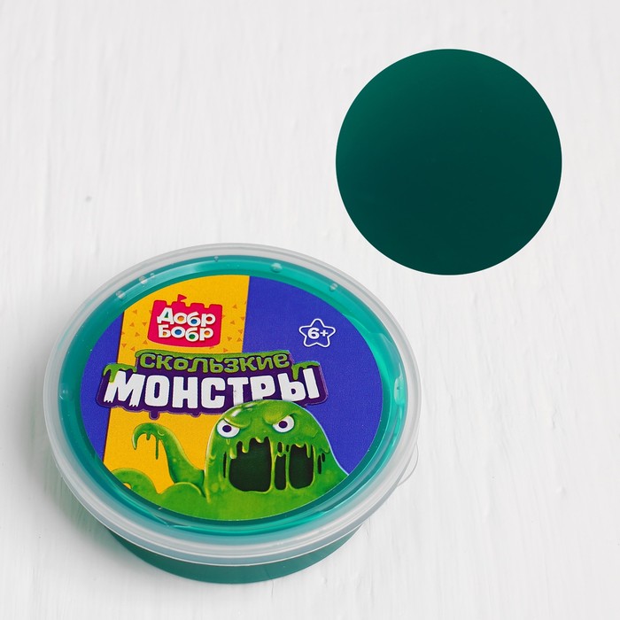 Слизь для рук с игрушкой, 80 мл, зелёная