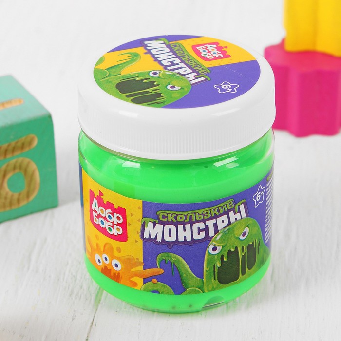 Слизь для рук с игрушкой, 170 мл, ярко-зелёная