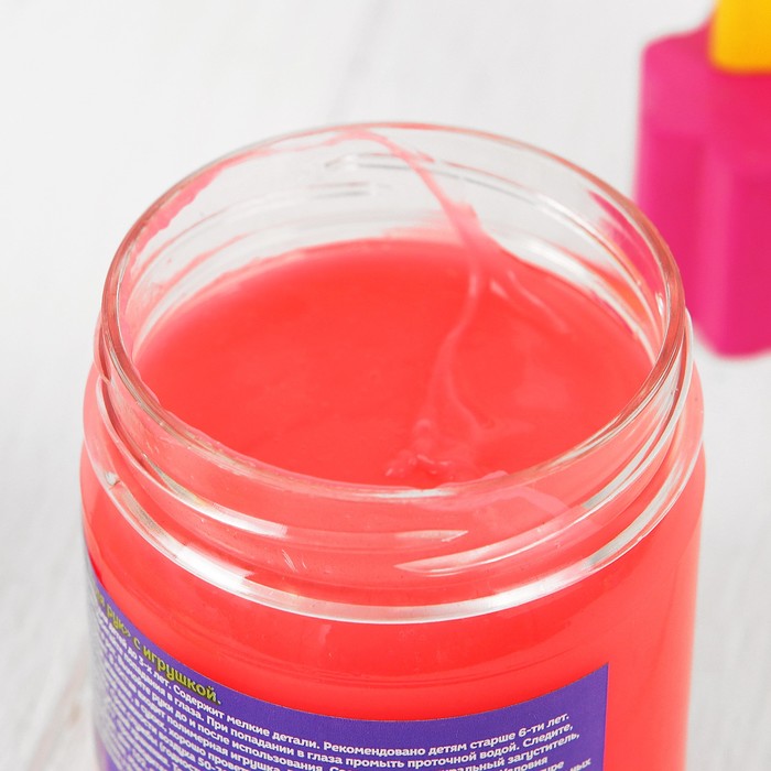 Слизь для рук с игрушкой, 170 мл, ярко-красная